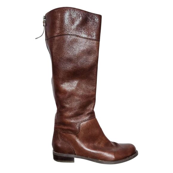 Nine West Shoes - Nine West Vintage America Brown Leather Riding Boots Size 6.5 Brown Riding Boots